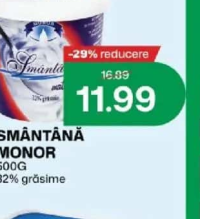Monor Smântână 500g 32% grăsime