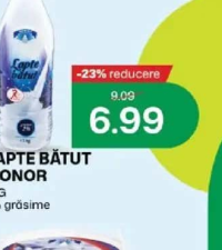Monor Lapte bătut 1kg 2% grăsime