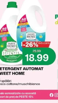 Sweet Home Detergent automat 2L 40 spălări fresco cottone/muschibianco