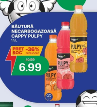 CAPPY PULPY BĂUTURĂ NECARBOGAZOASĂ 1.5L