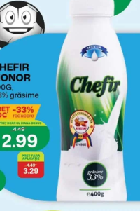 Monor Chefir 400g 3.3% grăsime