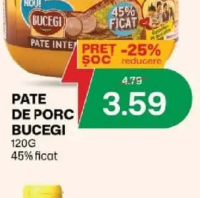 Bucegi Pate De Porc 45% ficat 120g