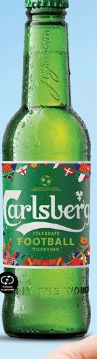CARLSBERG Bere blondă sticlă 0.33 L