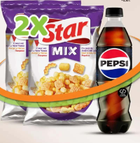 STAR SNAKS MIX 2x90g + PEPSI ZERO 0.50L