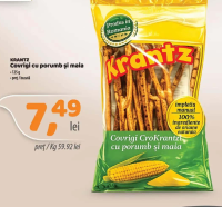 KRANTZ Covrigi cu porumb și maia 125g