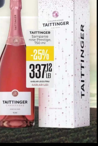 Taittinger Șampanie rose Prestige, 750 ml