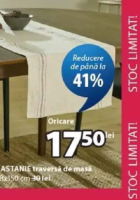 KASTANIE traversă de masă 38x150 cm