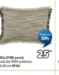 FJELLSYRE pernă husă 100% poliester 35x50 cm