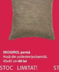 SKOGFIOL pernă 45x45 cm