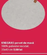 KNEGRAS șervet de masă 33x43 cm