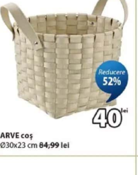 ARVE coș Ø30x23 cm