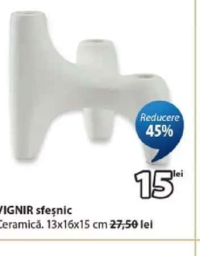 VIGNIR sfeșnic 13x16x15 cm