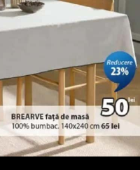 BREARVE față de masă 100% bumbac 140x240 cm