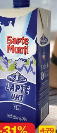 Șapte Munți Lapte UHT 1.5% 1 L