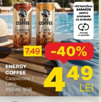 ENERGY COFFEE Cappuccino / Latte 250 ml SGR