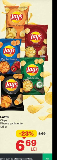 LAY'S Chips Diverse sortimente 125 g