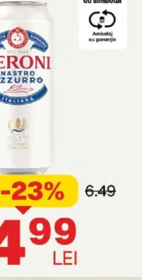 PERONI Bere doză 0.5 L SGR
