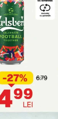 CARLSBERG Bere doză 0.5 L SGR