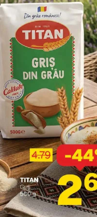 TITAN Griș din grâu 500 g
