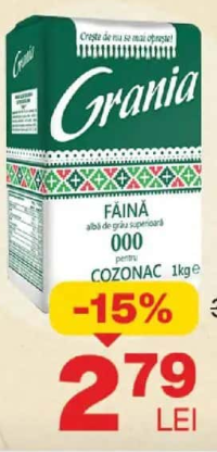 GRANIA Făină 000 pentru cozonac 1 kg
