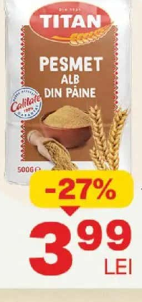 TITAN Pesmet alb 500 g