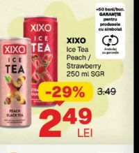 XIXO Ice Tea Peach / Strawberry 250 ml SGR