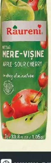 Râureni Nectar mere și vișine 1 L