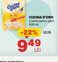 CUCINA D'ORO Cremă pentru gătit 500 ml