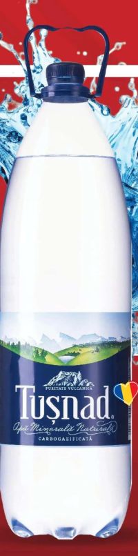 Tușnad Apă minerală naturală carbogazificată / slab carbogazificată 2l