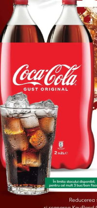 Coca-Cola Băutură răcoritoare carbogazoasă regular 2 x 2l