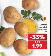 Cartofi noi albi calitatea I kg