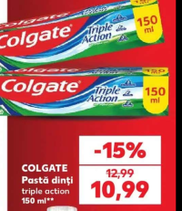 COLGATE Pastă dinți triple action 150 ml
