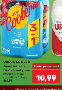 Ursus Cooler Amestec bere fără alcool și suc 4x0,5l