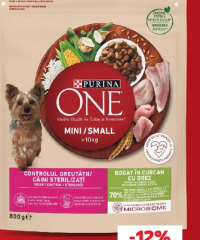 Purina ONE MINI DOG Hrană uscată câine diverse sortimente 800 g