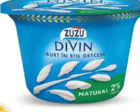 ZUZU DIVIN Iaurt natural în stil grecesc 2% / 10% grăsime 150g / 140g