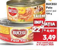 Bucegi Pate porc/ pui 120 g