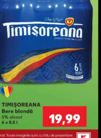 Timișoreana Bere blondă 6x0,5l
