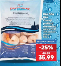 DAY SEA DAY Creveți prefierți decorticați 500 g