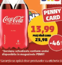 COCA-COLA ORIGINAL / FANTA PORTOCALE 2x2 l