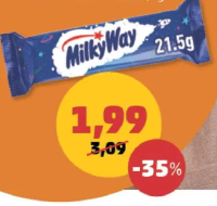 Milky Way Baton Ciocolată cu lapte 21,5 g
