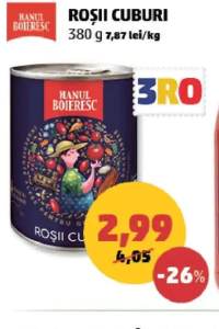 Hanul Boieresc Roșii Cuburi 380 g