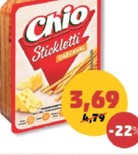 CHIO STICKLETTI STICKS cașcaval 80 g