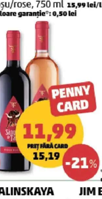 Sânge de Taur Vin roșu/rose 750 ml