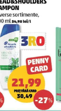 Head&Shoulders Șampon diverse sortimente 400 ml