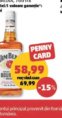 Jim Beam Whiskey 40% alcool 700 ml