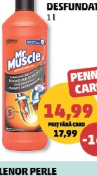 Mr. Muscle Gel Pentru Desfundat Țevi 1 l