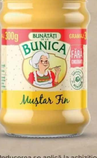 Muștar Bunica fin/dulce/hrean 300 g