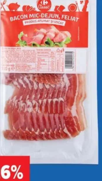 Carrefour Classic Bacon mic dejun feliat 100 g