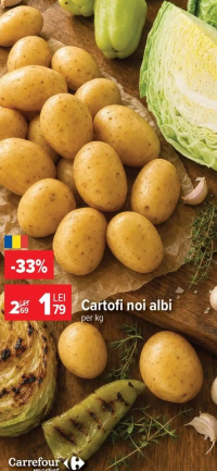 Cartofi noi albi per kg