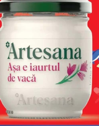 Artesana Iaurt natural din lapte de vacă min. 3.5% grăsime 160 g